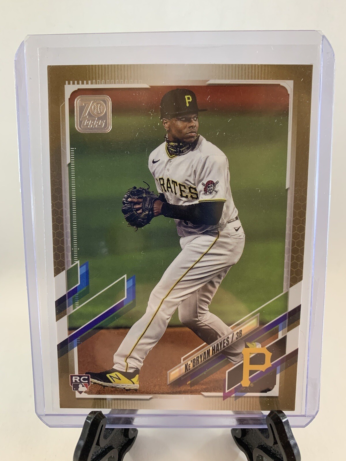 2021 Topps Series 2 Ke'Bryan Hayes RC #644 Gold Parallel 1411/2021 Pirates