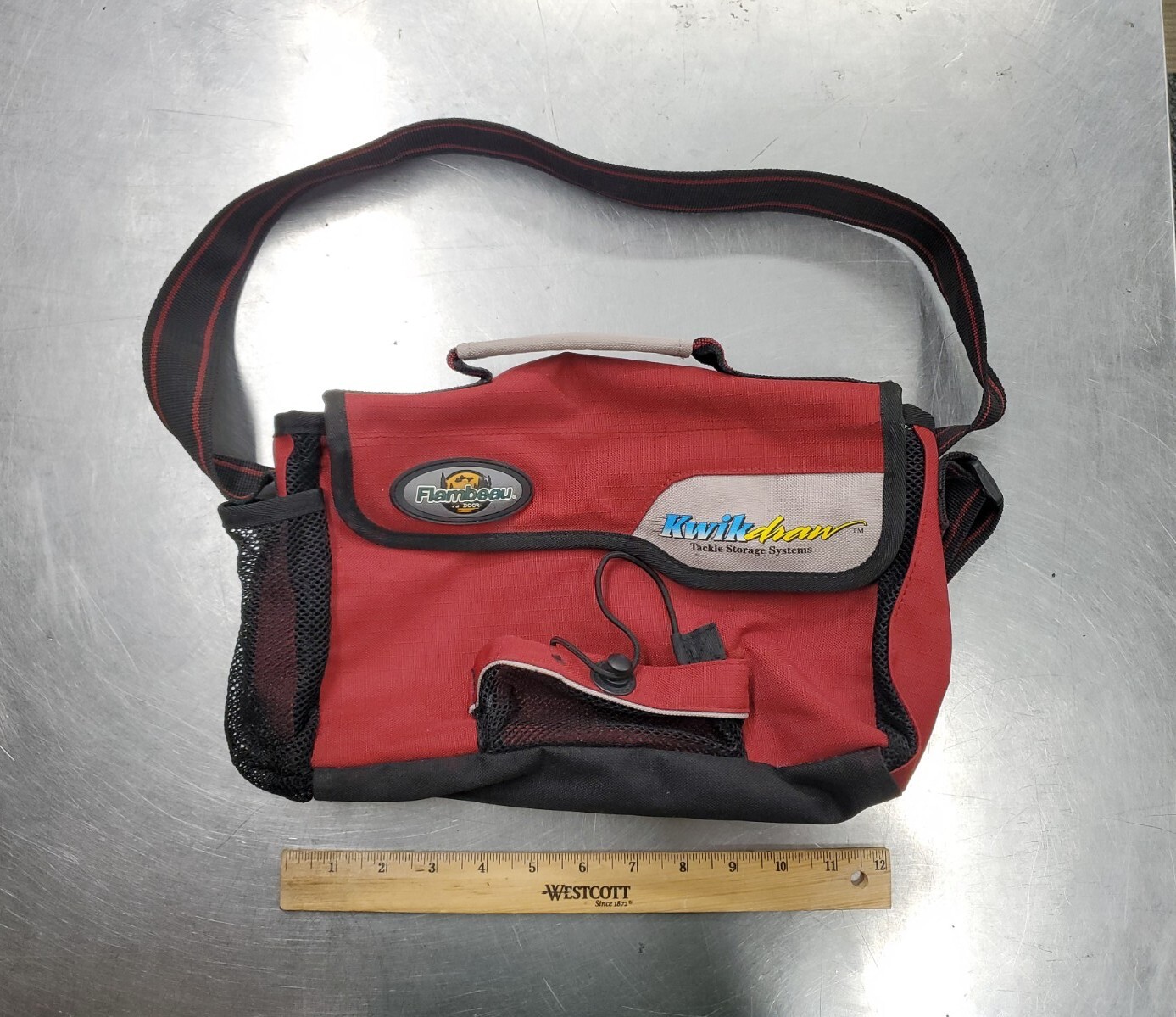 Flambeau Kwikdraw Tackle Bag Sling Bag Plug Bag Red Good