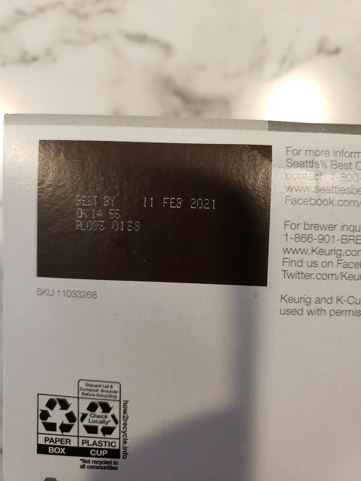 Seattle's Best Coffee Portside Blend Keurig K Cup Cups Seattles 3.7 oz