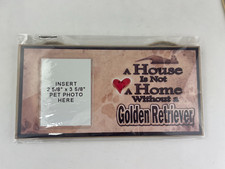 Wooden Sign - A House is Not a Home Without A Golden Retriever - 10 x 5 1/4"