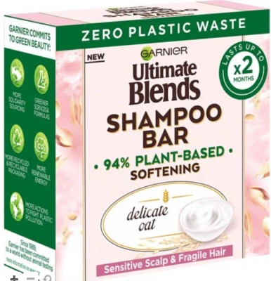 Garnier Ultimate Blends Delicate Oat Shampoo Bar Sensitive Scalp & Fragile Hair