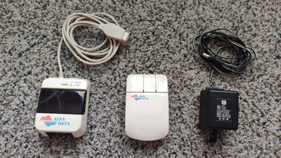 Alfa Data Infrared Wireless 3 But Charging Dock RARE Amiga Atari Mouse UNTESTED