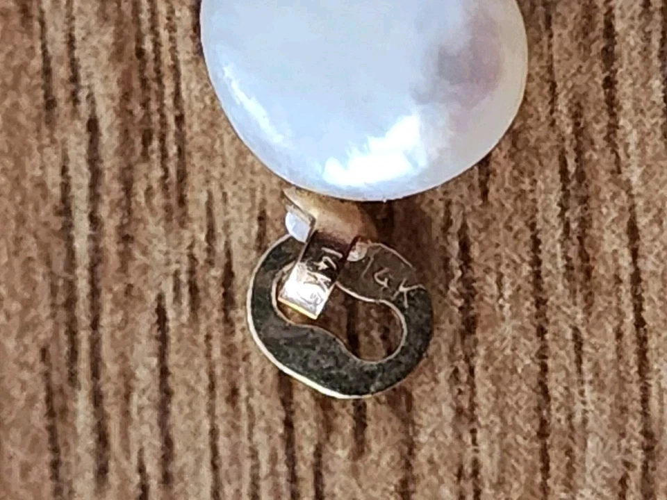 GENUINE Freshwater Pearl Amethyst Aquamarine Peridot Citrine 14K Gold Necklace - Image 2 of 4