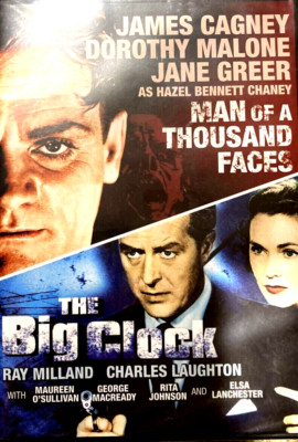 Man of a Thousand Faces / The Big Clock James Cagney Ray Milland BRAND NEW
