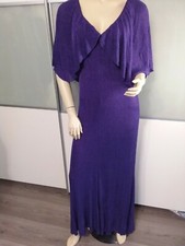Kleid Lang von Zara Lila Gr 40/42 L mit Strech u. unterfüttert NEU M ETIKETT 