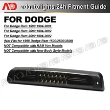 Led Third Brake Tail Light Lamp Fit For 1994-2002 Dodge Ram 1500 2500 3500 SMOKE