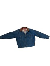 Vintage Marlboro Country Store Denim /Leather Trucker Jacket Large Very Nice
