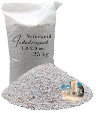 25kg weißer Industriesand Füllsand Sand Kunstharz Einstreuung Kristall Quarzsand