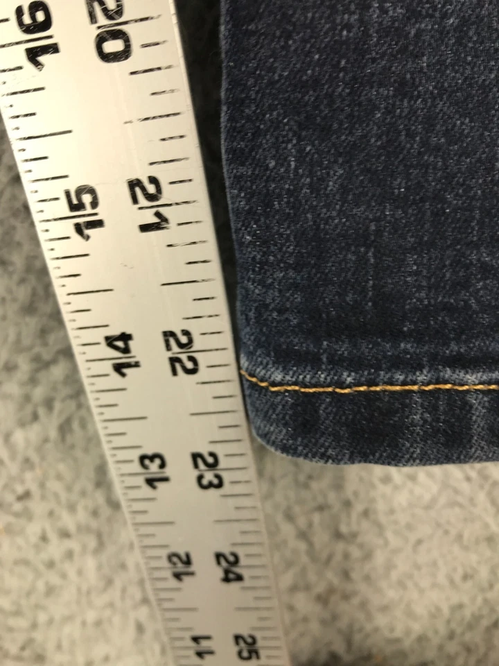 Pantalones de mezclilla azules elásticos cintura ajustable ajustados tiro medio Tony Hawk para niños talla 8 24x23 Foto 4 de 4