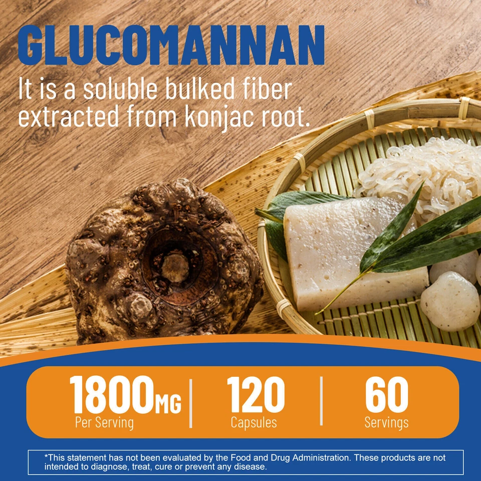 Glucomannan Konjakwurzelextrakt 1800mg - Fettverbrennung - Bild 4 von 4