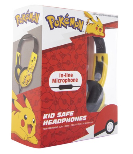 Pokémon Pikachu Kinder Sichere Kopfhörer Inline Mikrofon 🔥 NEU!! SCHNELLER VERSAND - Bild 3 von 4