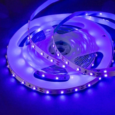 5m-20m UV Schwarzlicht LED Strip Lila stripe Band streifen 2835SMD Lichtband 12V - Bild 1 von 4