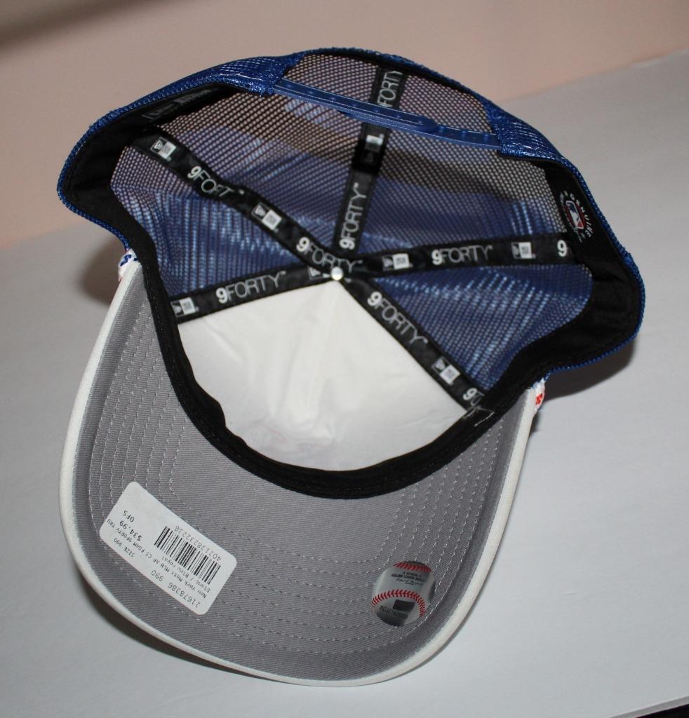NEW ERA 9Forty NEW YORK METS Cap Snapback Hat Foam ROPE Mesh Back