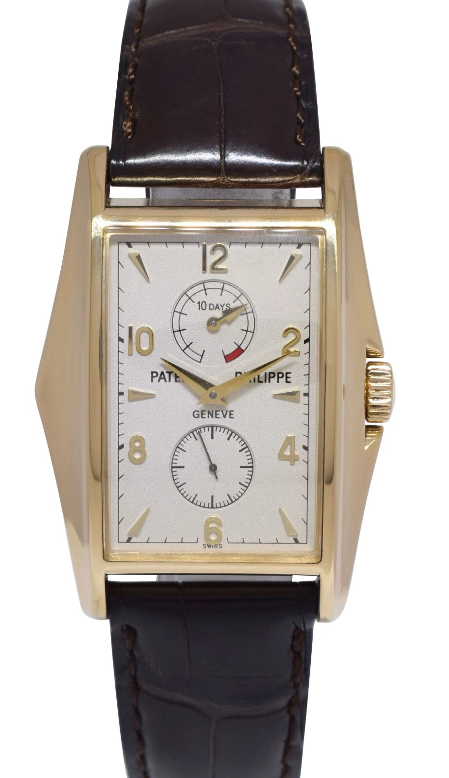 Patek Philippe — Patek Philippe 5100 Gondolo 18k Yellow Gold Watch 10 Day Power Reserve B/P 5100J