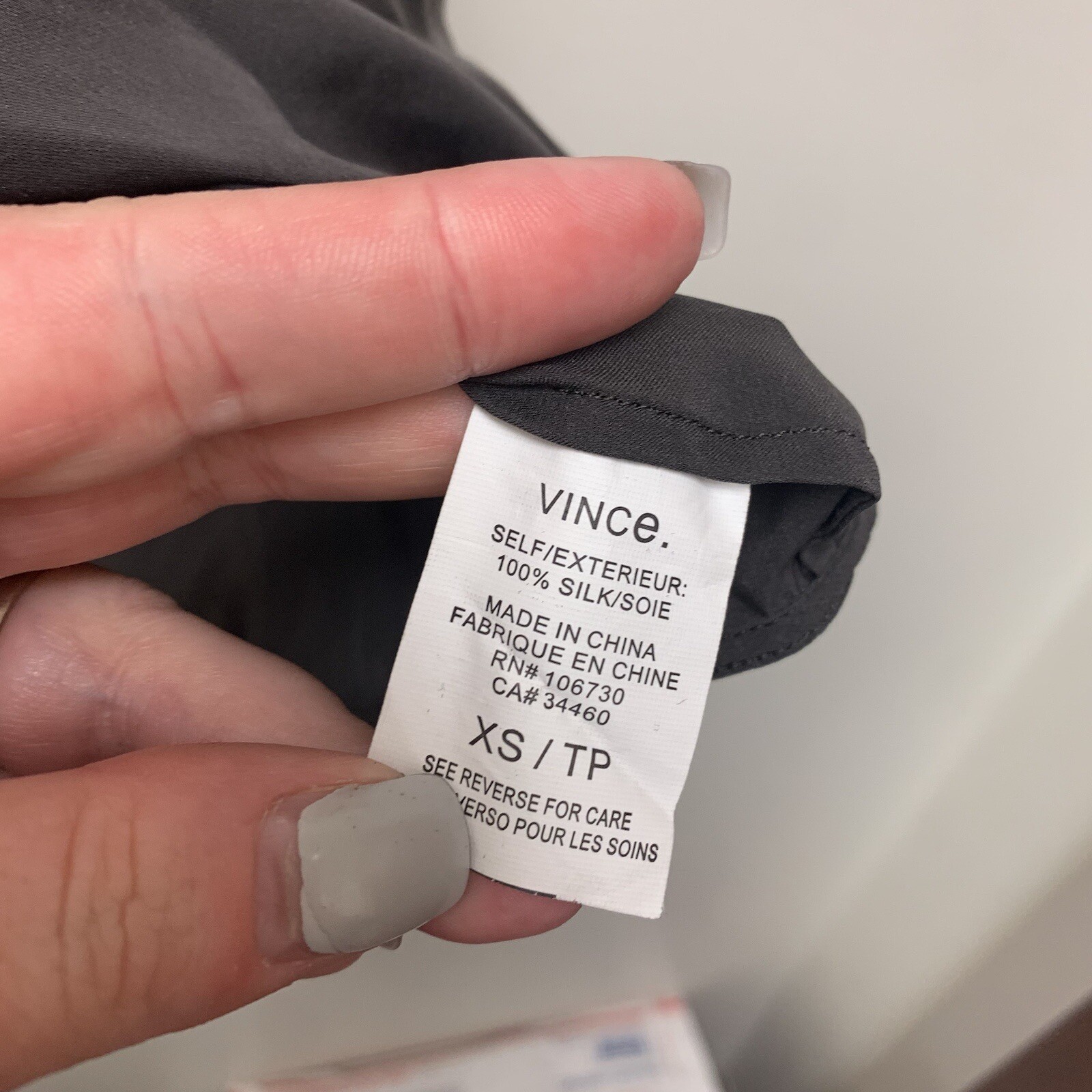 Vince 100% Silk Split Back Blouse - image 7