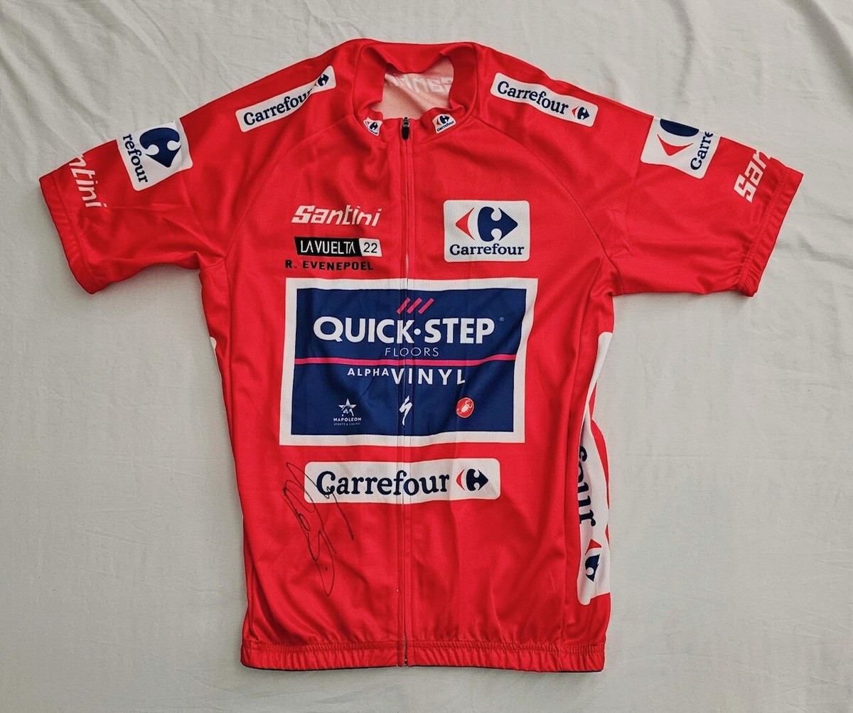 Maillot cycliste rouge équipe Quick-Step 2022 Vuelta a Espana
