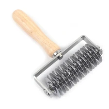 Dough Lattice Roller Cutter Stainless Cookie Pastry Roller Cutter Baking Tool