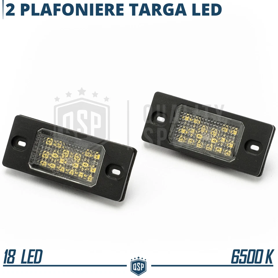 PLACCHETTE Luci TARGA LED per VW BORA Variant CANbus 18 LED 6500K Bianco Puro - Immagine 2 di 4