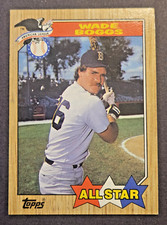 1987 Topps - All-Star Wade Boggs #608 Boston Red Sox MLB Baseball