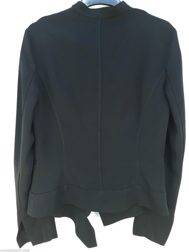Zara Black Waterfall Blazer Jacket Size M RRP £79.99 - Picture 10 of 10