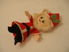 6" Christmas Felt Santa - vintage - made from kit 