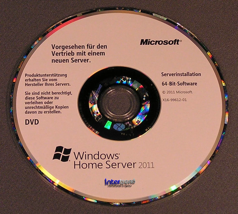 Microsoft Windows Home Server 2011 + 10 CAL Vollversion 64-Bit Box + DVD OVP - Bild 3 von 4