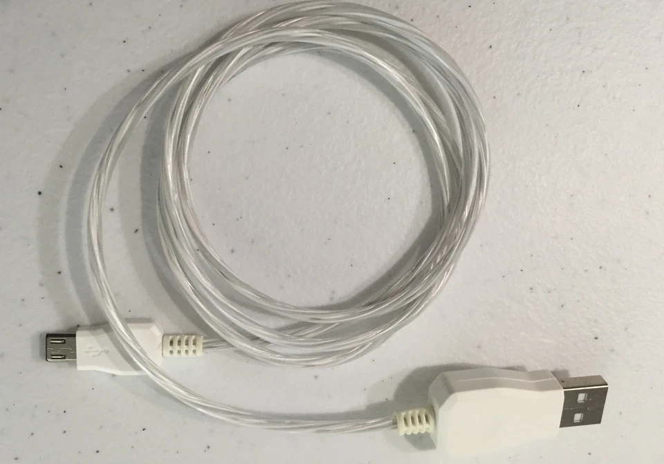 LED DUAL COLOR light charger cable FOR LG HTC SAMSUNG galaxy s3 s6 s7 micro usb - Image 3 of 4