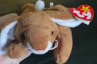 TY Beanie Baby EARS Bunny Rabbit PVC 1995 Retired Vintage NWT