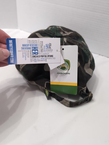 JOHN DEERE Women's Evolve Elude Strap back PONYTAIL Hat/Cap Camo NWT - Picture 4 of 13