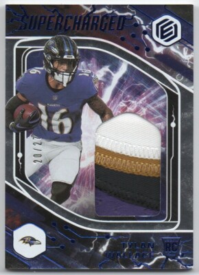 2021 Panini Elements Supercharged Cobalt Tylan Wallace RC GU Logo Patch 20/27