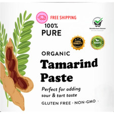 Pasta de Tamarindo Seca con Semillas Calidad Premium Orgánica 100% Puras Especias Ceilán