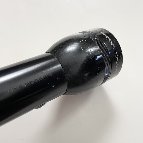 Mag Lite 10" 2 D Battery Black Flashlight Maglite Maglight Made In USA Tested - Foto 5 di 8