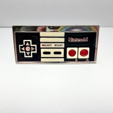 Nintendo Controller Belt Buckle Black White Red Chrome