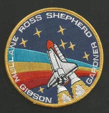 SHUTTLE ATLANTIS STS-27 ROSS SHEPHERD     PATCH 4   INCHES 