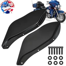 For Harley Electra Glide Motorcycle Black Side Fairing Windshield Air Deflector