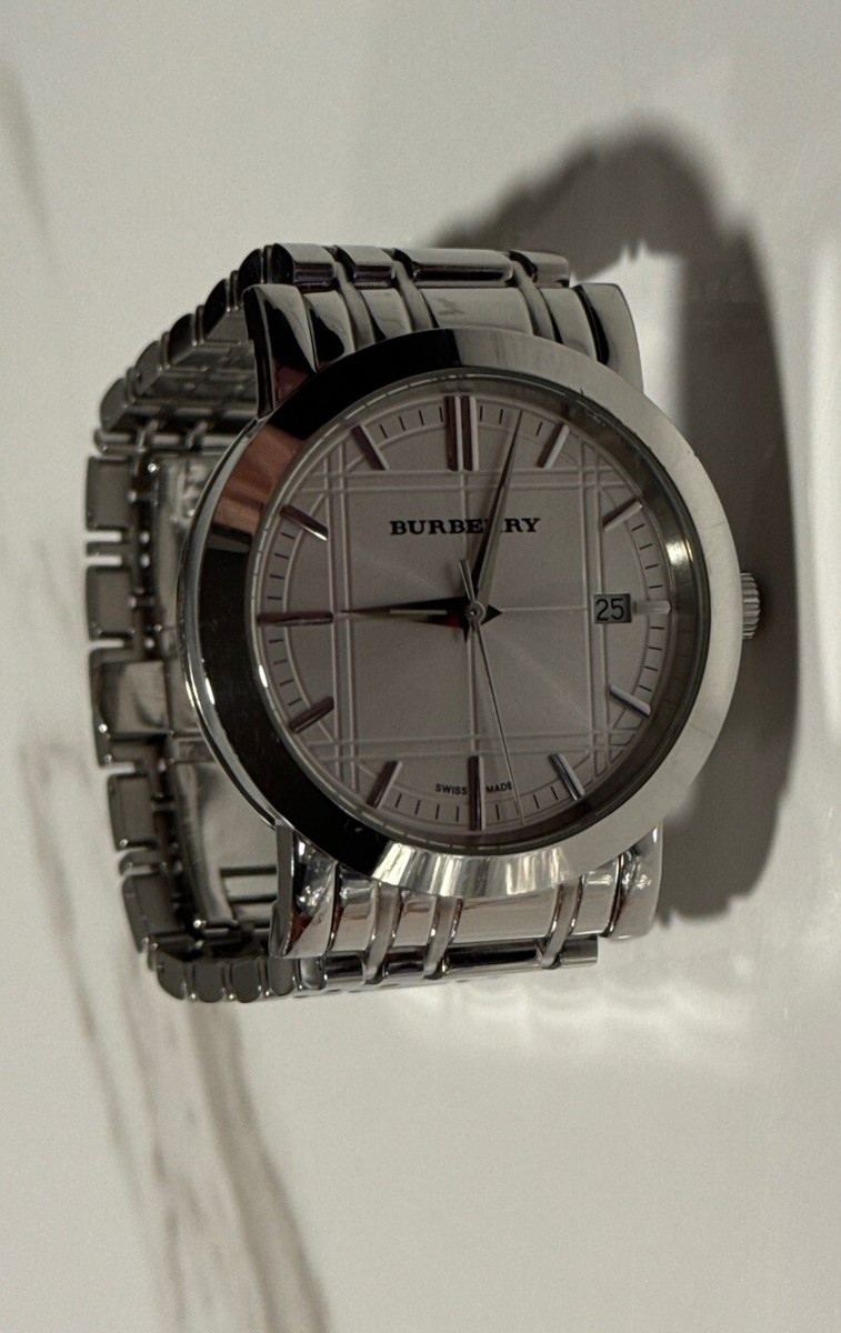 Burberry Heritage BU1350 38mm Silver Stainless Steel Case with