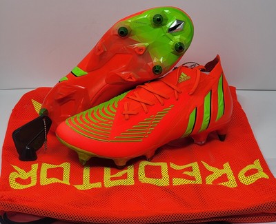 Adidas Predator Edge.1 SG Soccer Cleats Solar Red Green GW1016 Men s Size 7 New