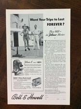1941 vintage original ad Bell  Howell Filmo 8 Home Movie Camera