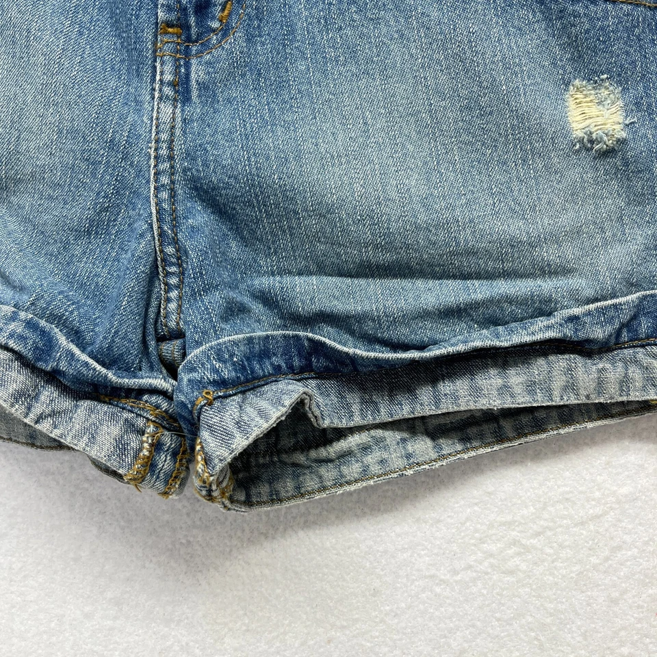 Pantalones Cortos Vaqueros LEI 90s Juniors Talla 3 - Lavado Ligero Tiro Medio 100% Algodón Foto 3 de 4