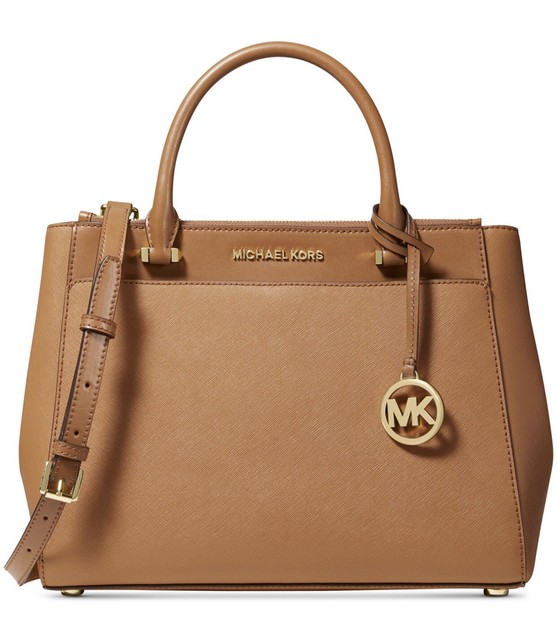 michael kors gibson leather satchel