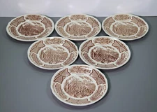 Six Fairwinds Bread & Butter Plates 7 1/8" - Meakin Made in England