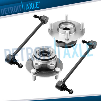 Front Wheel Bearing Hubs Sway Bars for 2007 - 2012 Nissan Versa Cube 4-Wheel ABS