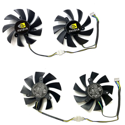 For White Label AMD DICASVER RX580 588 Graphics Card Fan Cooling Fan 82mm 1 Pair - Afbeelding 4 van 6