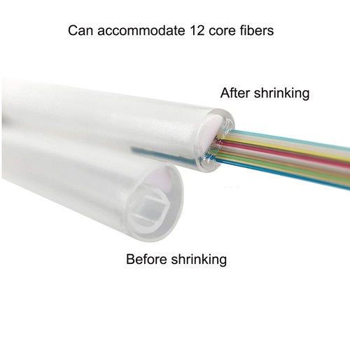 100PCS Ribbon mass Fiber fusion splice protection sleeves 40mm Clear 0-12 Fibers - Picture 5 of 5