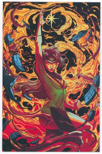 X-MEN #12 1:100 RATIO NIMIT MALAVIA PHOENIX VIRGIN VARIANT Marvel 2025 Comic 9.2