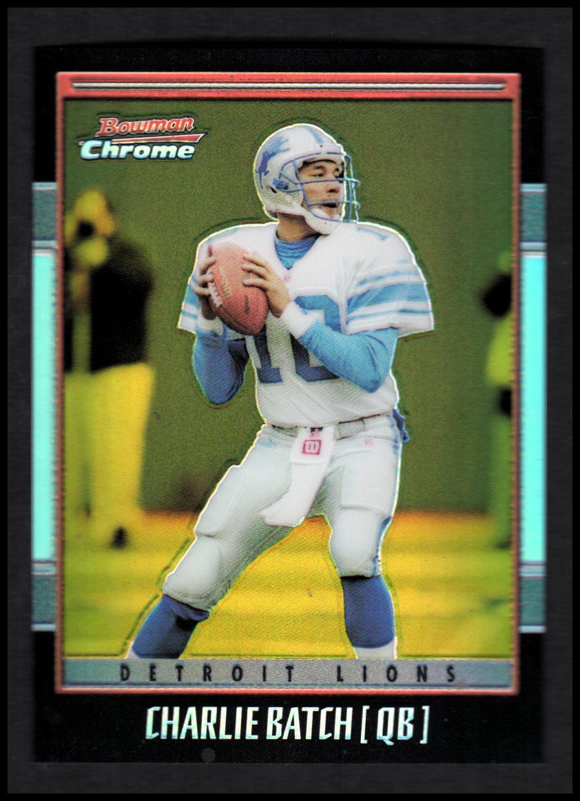 2001 Bowman Chrome Gold Refractors #39 Charlie Batch /99 - NM-MT