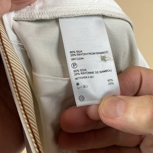 Tommy Bahama Dress Pants Mens 36 X 34 Ivory Silk Rayon - Picture 13 of 13