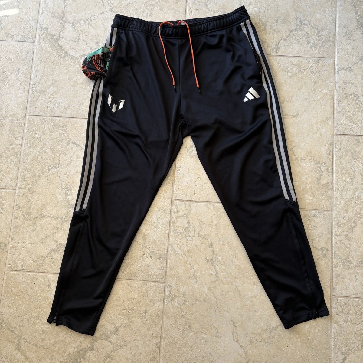 Adidas Messi AEROREADY Pants Mens XL Black Tapered Track Training
