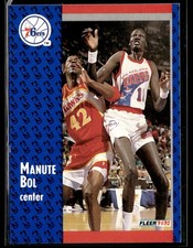 1991-92 Fleer #335 Manute Bol Basketball Card 1103K