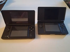 Two Nintendo DS Black Consoles , Tested, Need Charger B2
